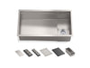 KOHLER K-37908-PAP Synthos 33-3/4" Undermount Single-bowl Workstation Kitchen Sink