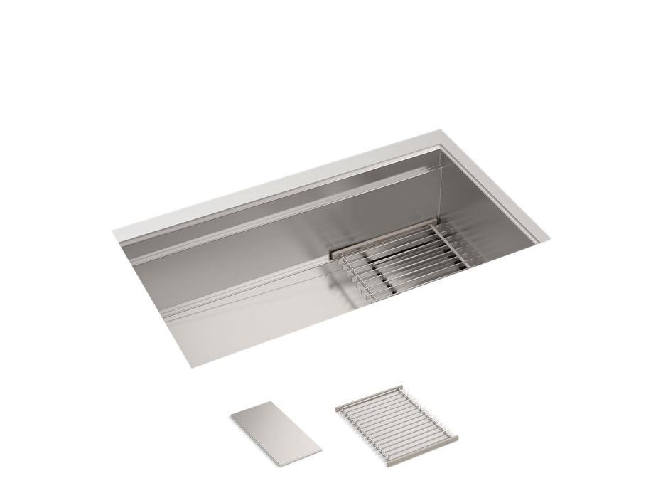 KOHLER K-37908 Synthos 33-3/4" undermount single-bowl kitchen sink