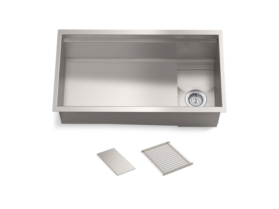 KOHLER K-37908 Synthos 33-3/4" undermount single-bowl kitchen sink