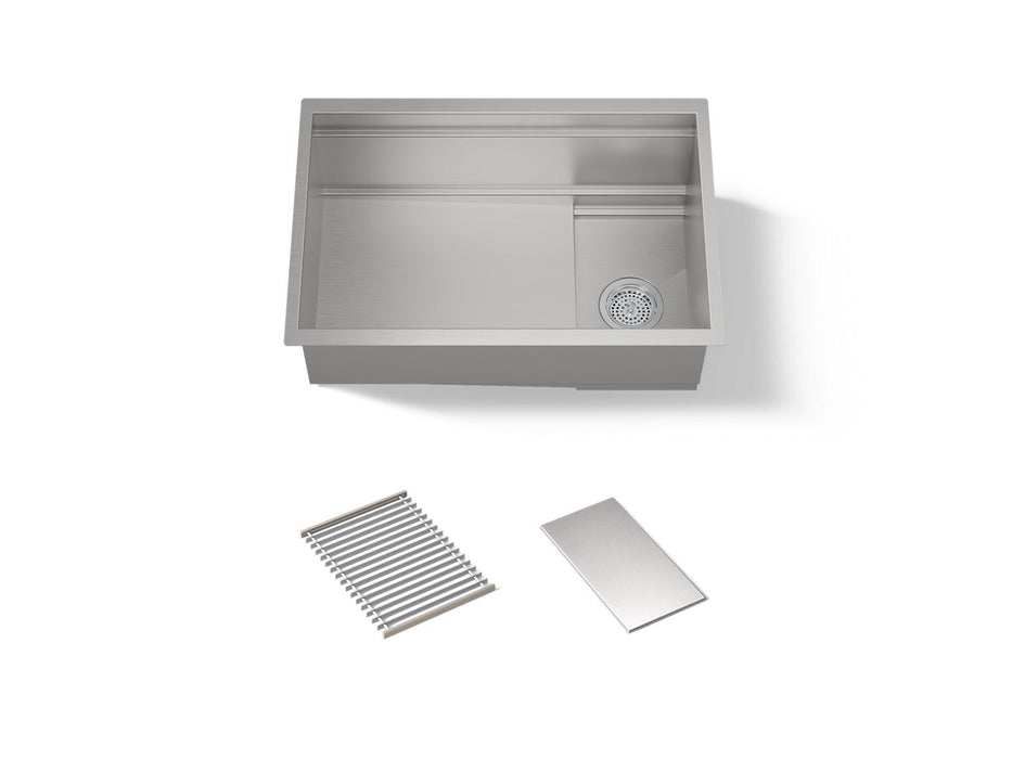 KOHLER K-37911 Synthos 27-3/4" undermount single-bowl kitchen sink