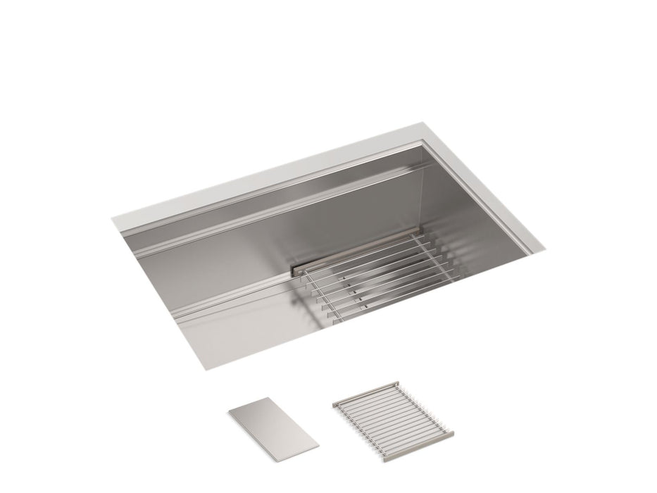 KOHLER K-37911 Synthos 27-3/4" undermount single-bowl kitchen sink
