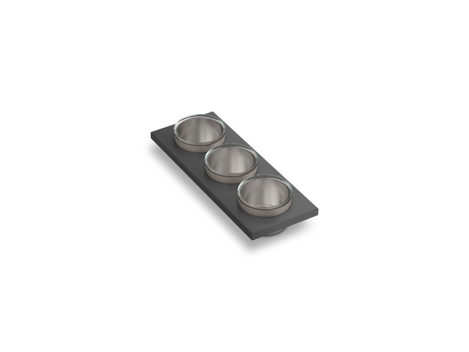 KOHLER K-37914-PAP Synthos Three-piece workstation sink prep bowl set