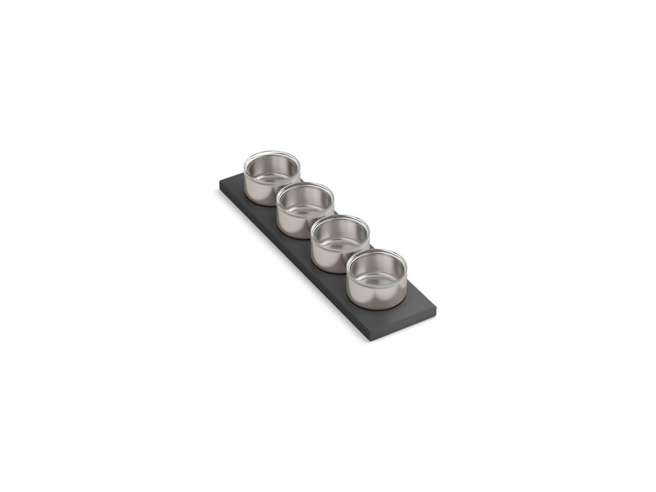 KOHLER K-37915-PAP Synthos Four-piece workstation sink garnish bowl set