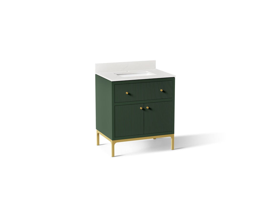 Kohler Calpa 30" bathroom vanity cabinet with sink and quartz top