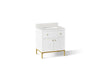 KOHLER K-38008 Calpa 30" bathroom vanity cabinet with sink and quartz top
