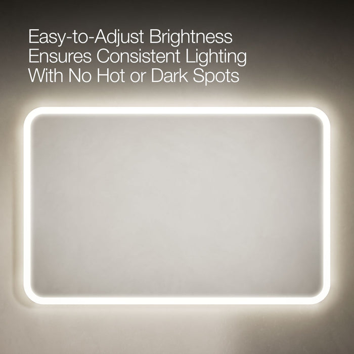 KOHLER K-38023 Essential 22" x 34" rectangular lighted mirror