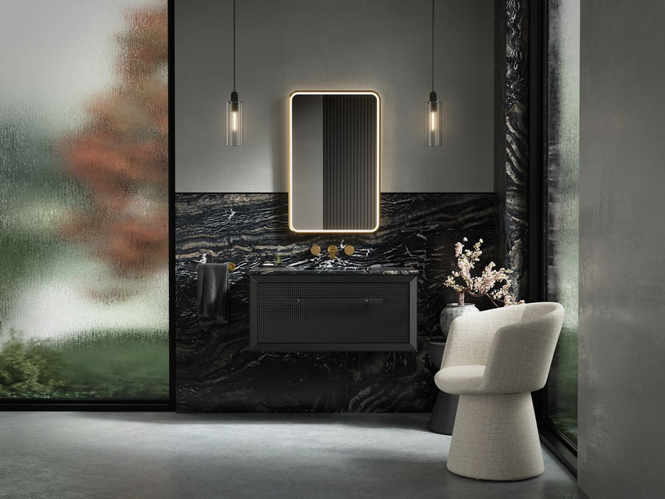 KOHLER K-38023-DLM Essential 22" x 34" rectangular lighted framed mirror