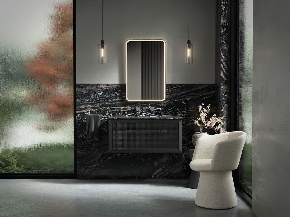 KOHLER K-38023-DLM Essential 22" x 34" rectangular lighted framed mirror