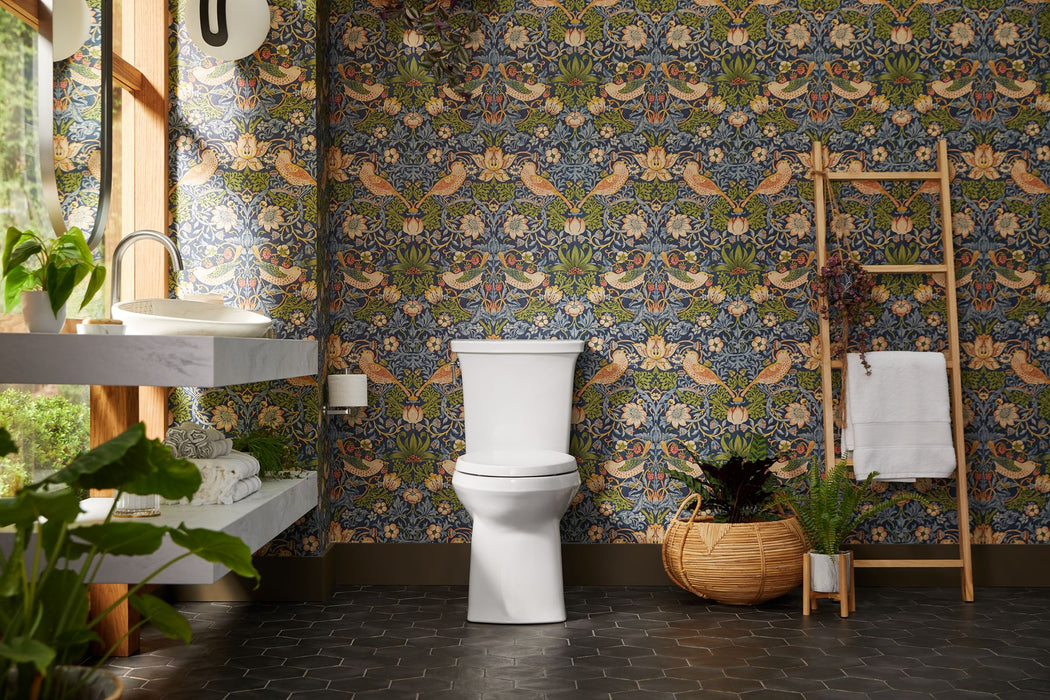 KOHLER K-3814 Corbelle Two-piece elongated toilet with skirted trapway, 1.28 gpf