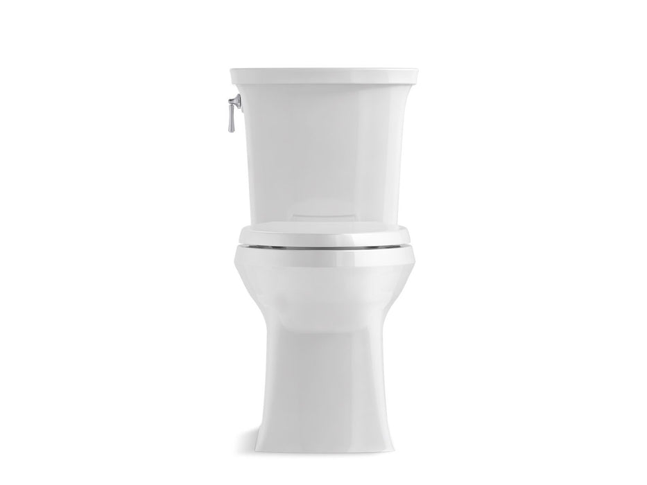 KOHLER K-3814 Corbelle Two-piece elongated toilet with skirted trapway, 1.28 gpf