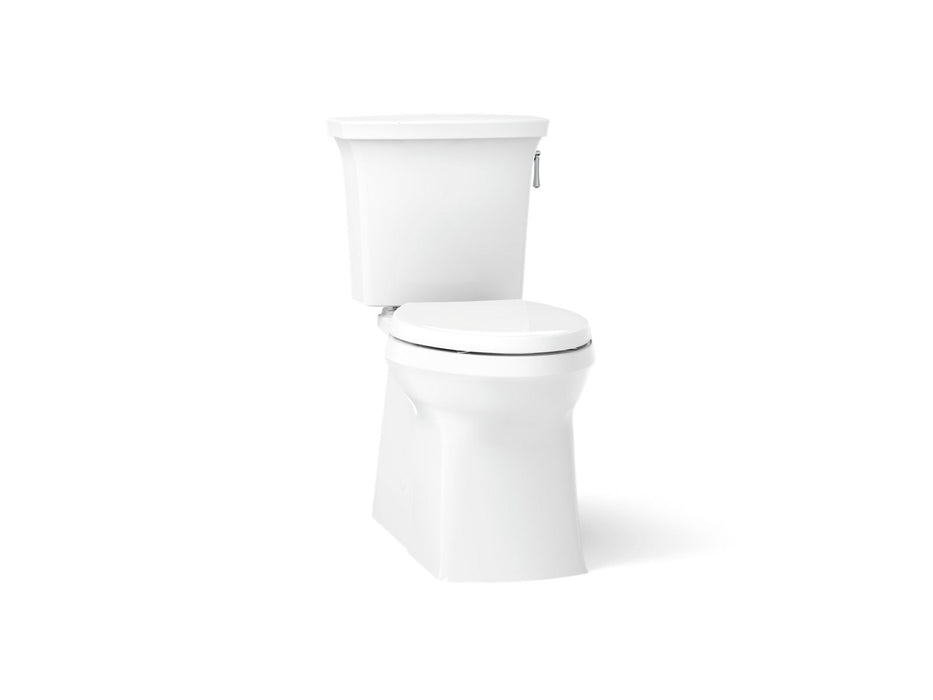 KOHLER K-3814-RA Corbelle Two-piece elongated toilet with skirted trapway, 1.28 gpf