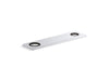KOHLER K-38166 8" two-hole escutcheon plate for Insight and Kinesis lavatory faucets and soap dispensers