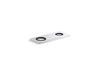 Kohler 4" two-hole escutcheon plate for Insight and Kinesis lavatory faucets and soap dispensers