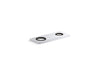 KOHLER K-38167 4" two-hole escutcheon plate for Insight and Kinesis lavatory faucets and soap dispensers