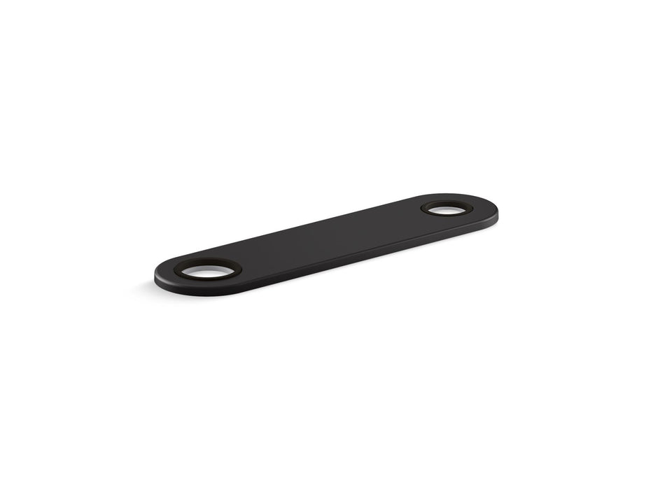 Kohler 8" two-hole escutcheon plate for Insight and Kinesis lavatory faucets and soap dispensers
