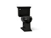 KOHLER K-3817 Memoirs Stately ComForteeight Two-piece elongated 1.28 gpf chair height toilet, black black