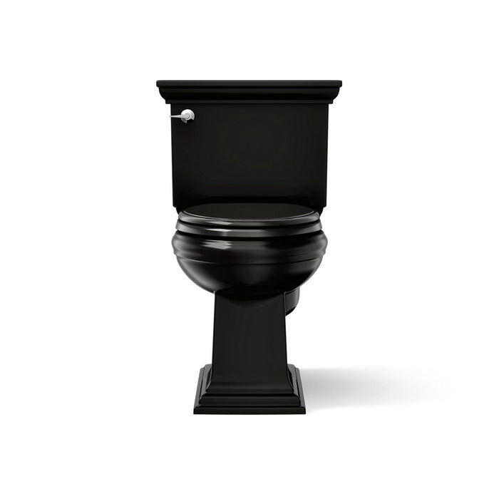 KOHLER K-3817 Memoirs Stately ComForteeight Two-piece elongated 1.28 gpf chair height toilet, black black - view 2