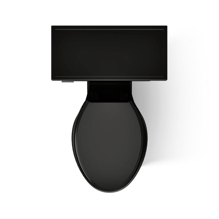 KOHLER K-3817 Memoirs Stately ComForteeight Two-piece elongated 1.28 gpf chair height toilet, black black - view 3