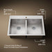 Kohler Vault 33" top-/undermount double-bowl kitchen sink