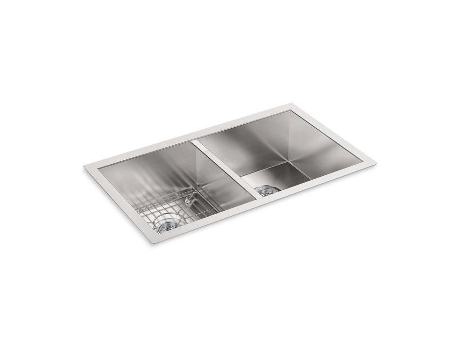 KOHLER K-3820 Vault 32" undermount double-bowl kitchen sink