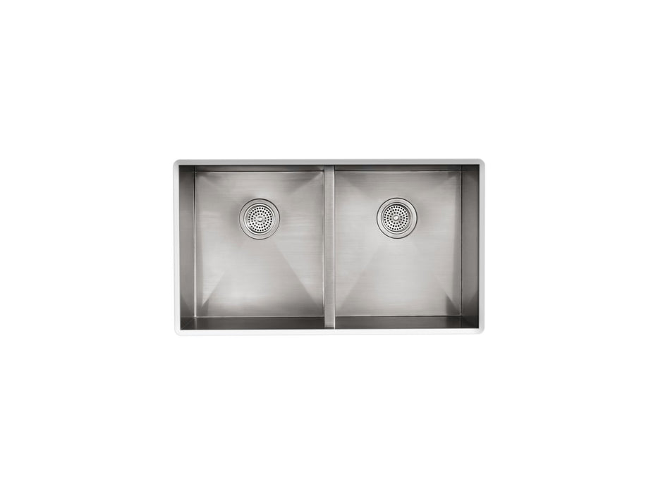 KOHLER K-3820-4 Vault 33" top-/undermount double-bowl kitchen sink