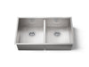 KOHLER Vault 32" undermount double-bowl kitchen sink