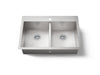 KOHLER K-3820-1 Vault 33" top-/undermount double-bowl kitchen sink