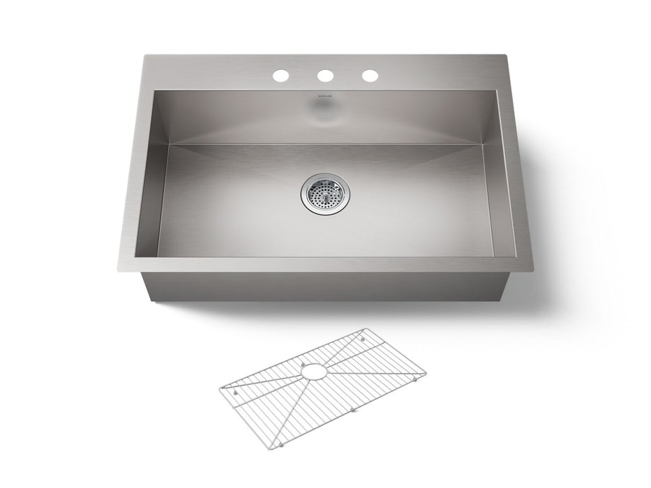 Kohler Vault 33" top-/undermount single-bowl kitchen sink