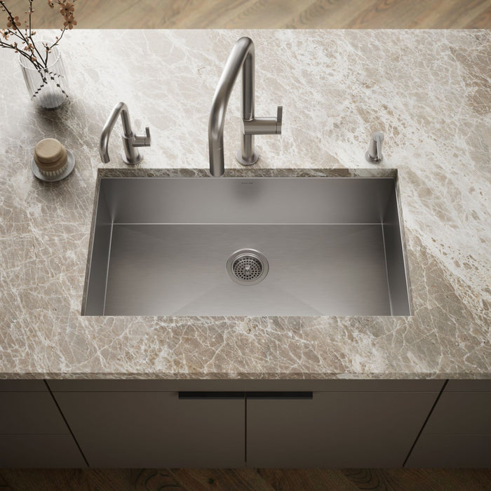 KOHLER K-3821 Vault 32" undermount single-bowl large kitchen sink