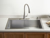 KOHLER K-3821-4 Vault 33" top-/undermount single-bowl kitchen sink