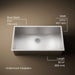 KOHLER Vault 32" undermount single-bowl large kitchen sink