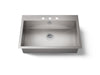 KOHLER K-3821-3 Vault 33" top-/undermount single-bowl kitchen sink