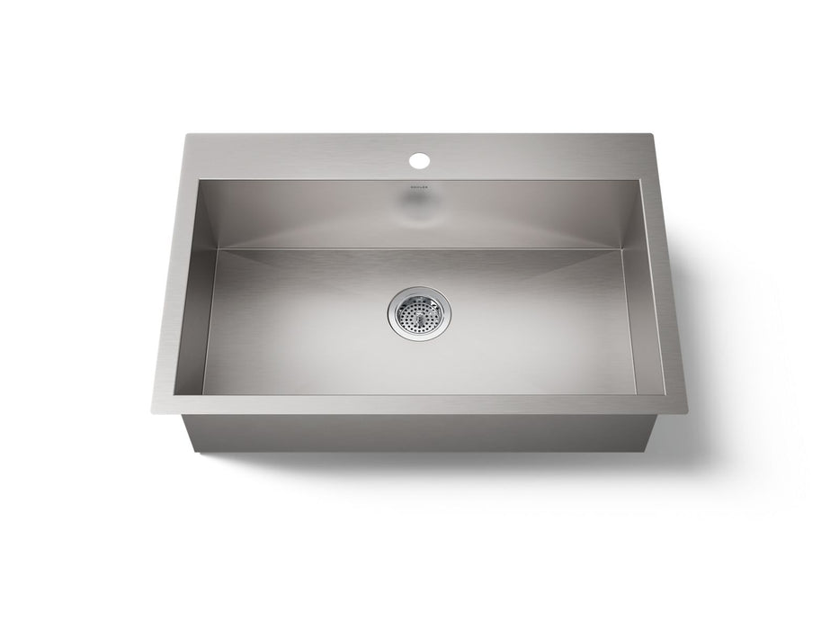 KOHLER K-3821-1 Vault 33" top-/undermount single-bowl kitchen sink