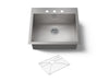 Kohler Vault 25" top-/undermount single-bowl kitchen sink