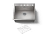 Kohler Vault 25" top-/undermount single-bowl kitchen sink