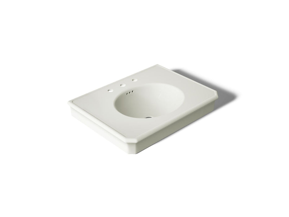 KOHLER K-38225-8 Claude 30" rectangular pedestal/console table bathroom sink