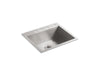 KOHLER K-3822-4 Vault 25" top-/undermount single-bowl kitchen sink