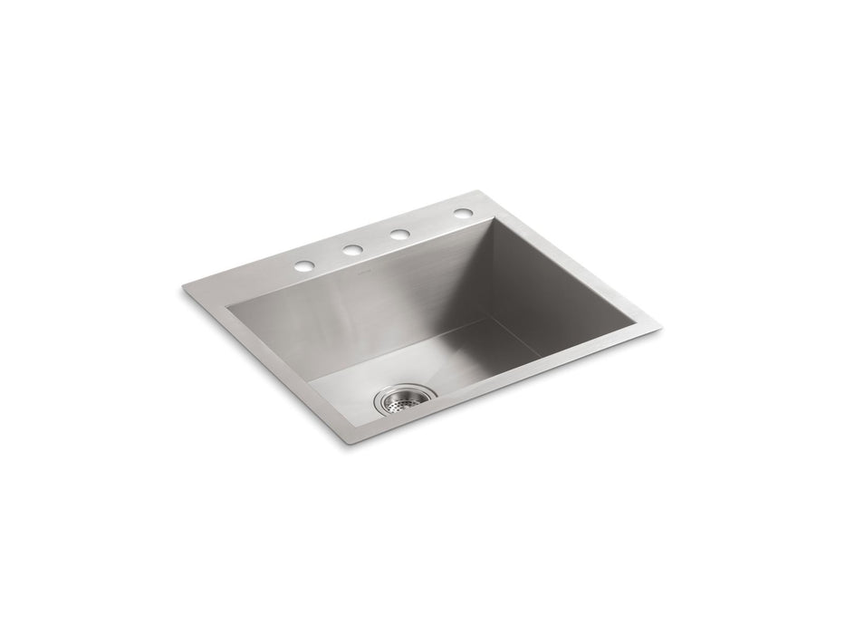 KOHLER K-3822-4 Vault 25" top-/undermount single-bowl kitchen sink