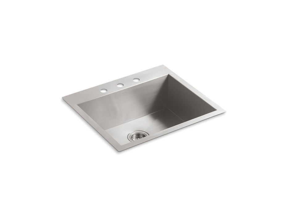 KOHLER K-3822-3 Vault 25" top-/undermount single-bowl kitchen sink