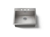 KOHLER K-3822-3 Vault 25" top-/undermount single-bowl kitchen sink