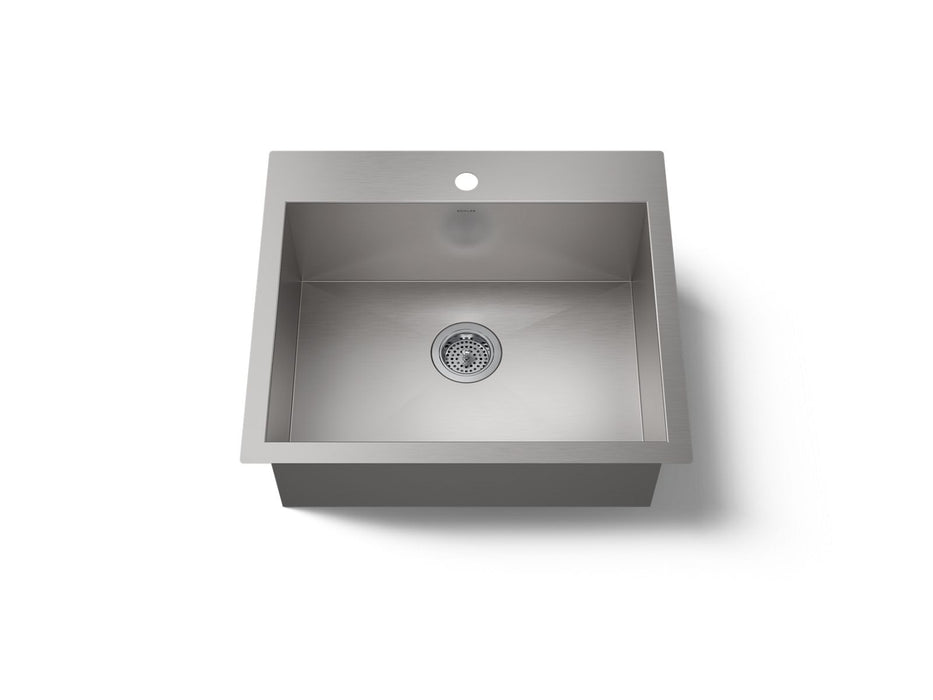 KOHLER K-3822-1 Vault 25" top-/undermount single-bowl kitchen sink