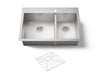 Kohler Vault 33" top-/undermount double-bowl kitchen sink