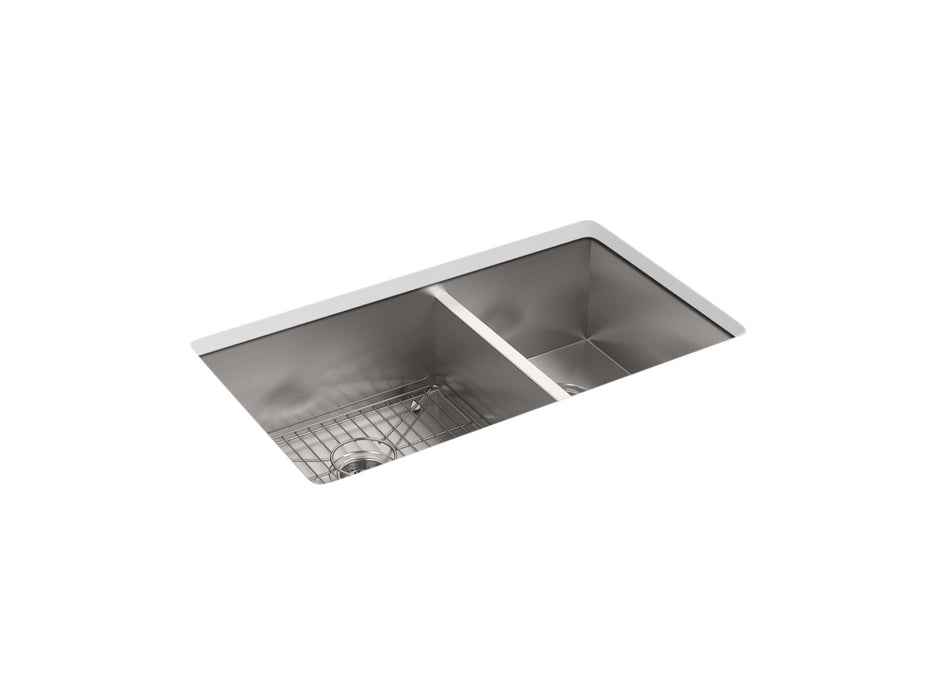 KOHLER K-3823-1 Vault 33" top-/undermount double-bowl kitchen sink