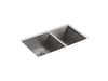 KOHLER K-3823-4 Vault 33" top-/undermount double-bowl kitchen sink