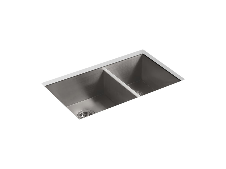 KOHLER K-3823-4 Vault 33" top-/undermount double-bowl kitchen sink