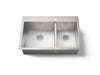 KOHLER K-3823-1 Vault 33" top-/undermount double-bowl kitchen sink