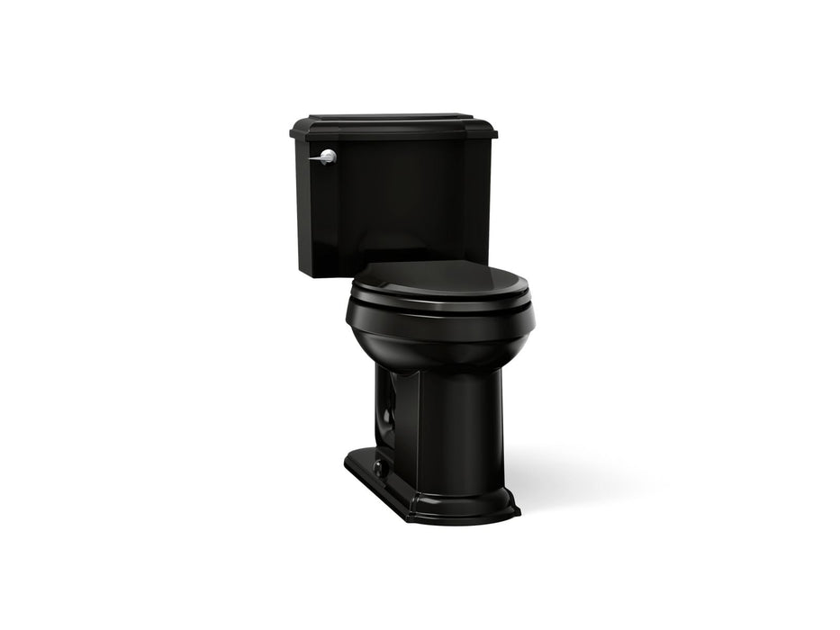KOHLER K-3837-RA Devonshire ComForteeight Two-piece elongated 1.28 gpf chair height toilet with right-hand trip lever