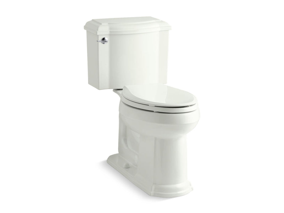 KOHLER K-3837-RA Devonshire ComForteeight Two-piece elongated 1.28 gpf chair height toilet with right-hand trip lever