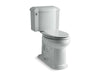 KOHLER K-3837 Devonshire Two-piece Elongated Toilet, 1.28 GPF, ice grey