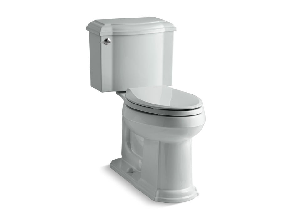 KOHLER K-3837 Devonshire Two-piece Elongated Toilet, 1.28 GPF, ice grey